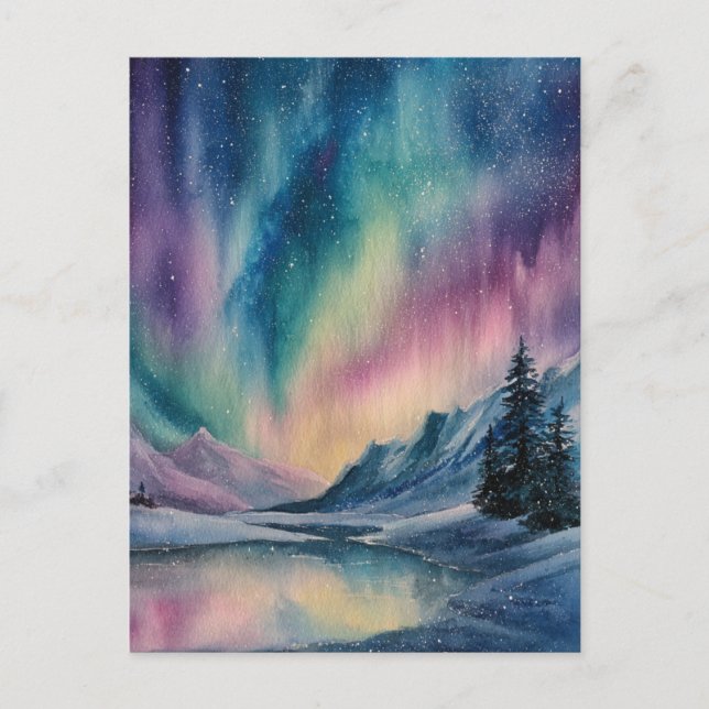 Postal Aurora Borealis (Anverso)