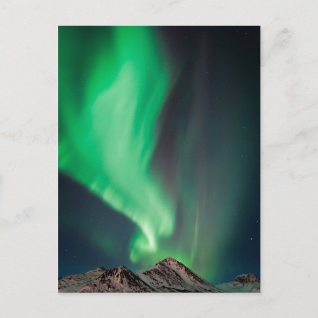 Postal Aurora Borealis | Anchorage, Alaska (Anverso)