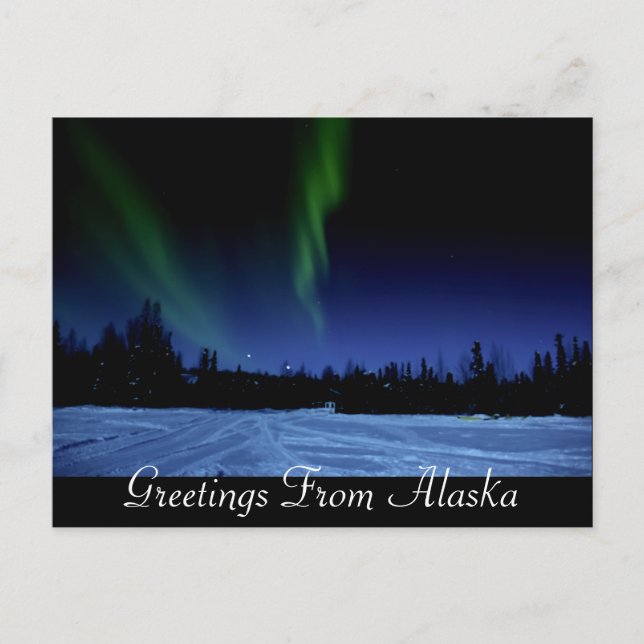 Postal Aurora Borealis Postcard (Anverso)