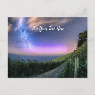 Postal Aurora de Nueva Zelanda   Dunedin   Luces del sur