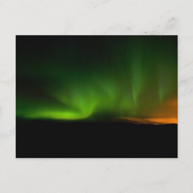 Postal Aurora en la península de Reykjanes #2 (Anverso)