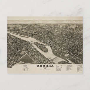 Postal Aurora, Illinois (1882)
