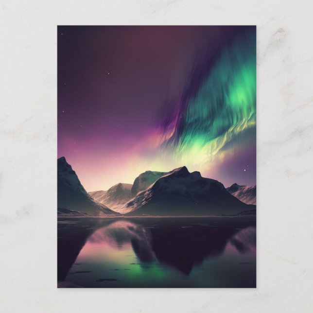 Postal Aurora Luces Nocturnas (Anverso)