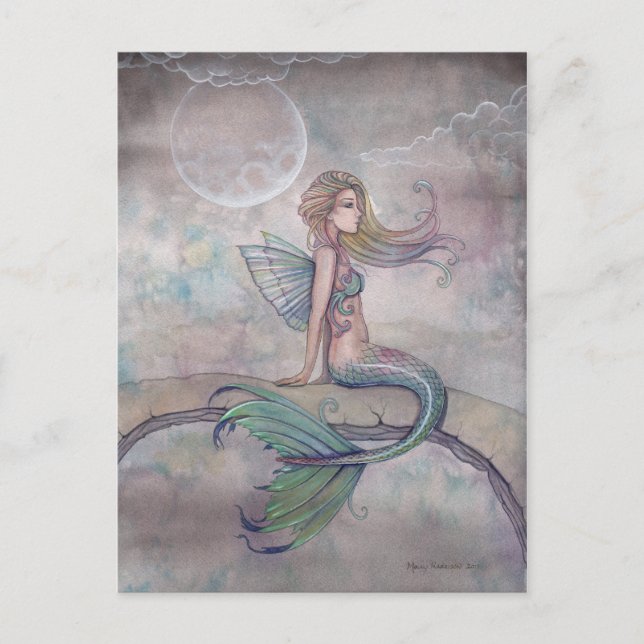 Postal Aurora Mermaid Postcard (Anverso)
