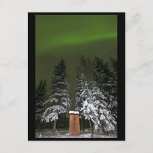 Postal Aurora sobre el Outhouse
