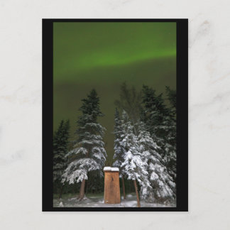 Postal Aurora sobre el Outhouse