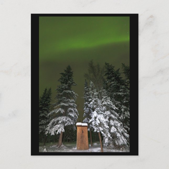 Postal Aurora sobre el Outhouse (Anverso)