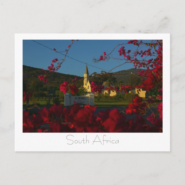 Postal Aurora West Coast Flores Sudáfrica (Anverso)