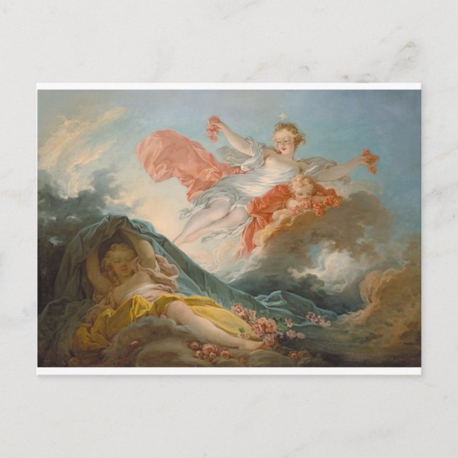 Postal Aurore de Jean-Honore Fragonard (Anverso)