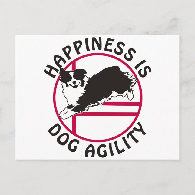 Postal Aussie Agility Happiness (Anverso)