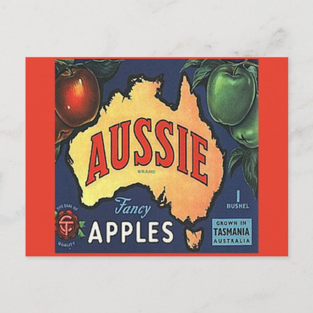 Postal Aussie Apples (Anverso)