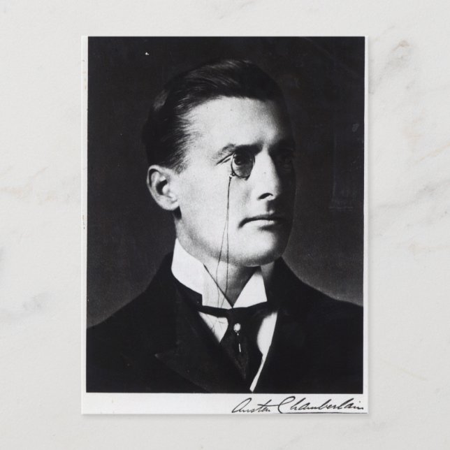 Postal Austen Chamberlain (Anverso)