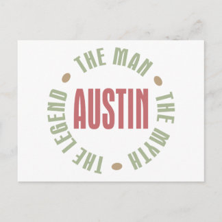 Postal Austin el hombre el mito la leyenda