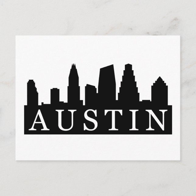 Postal Austin Skyline (Anverso)