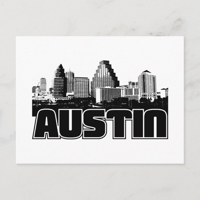 Postal Austin Skyline (Anverso)