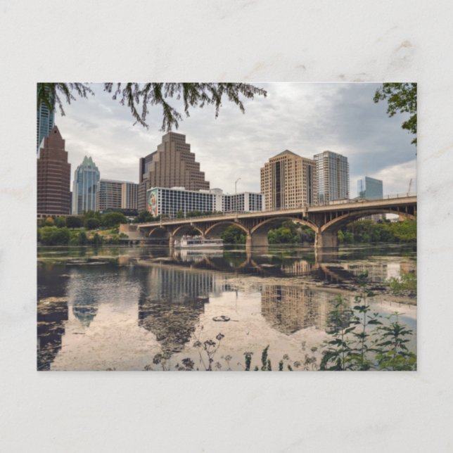 Postal Austin Skyline, en el centro de la ciudad (Anverso)