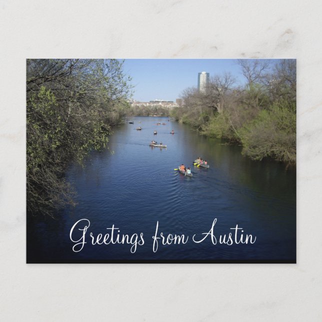 Postal Austin Texas Bote Postcard (Anverso)