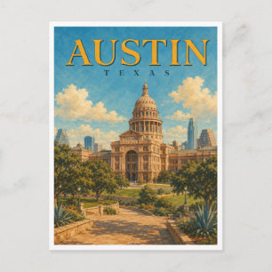 Postal Austin Texas Capitol GeoSaga en español
