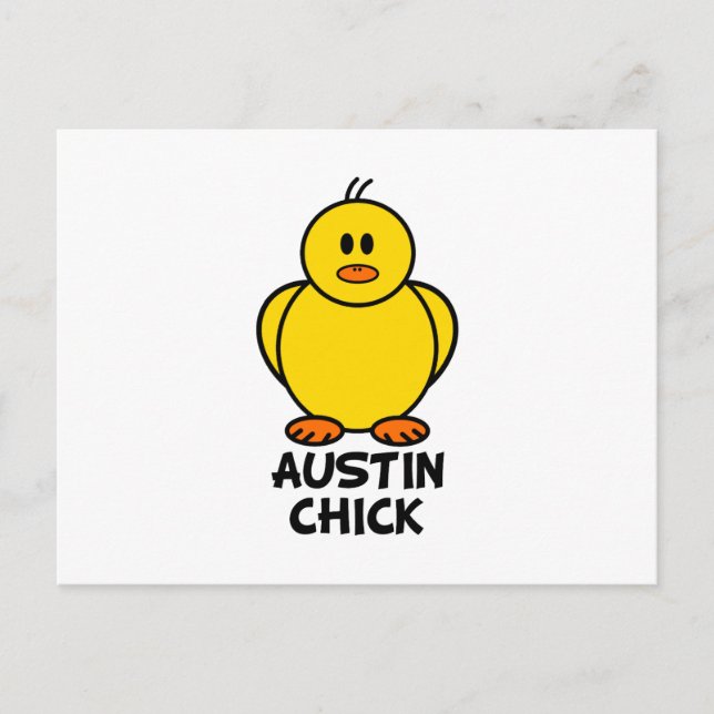 Postal Austin Texas Chick (Anverso)