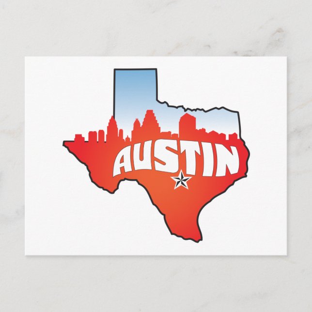 Postal Austin Texas Cityscape (Anverso)