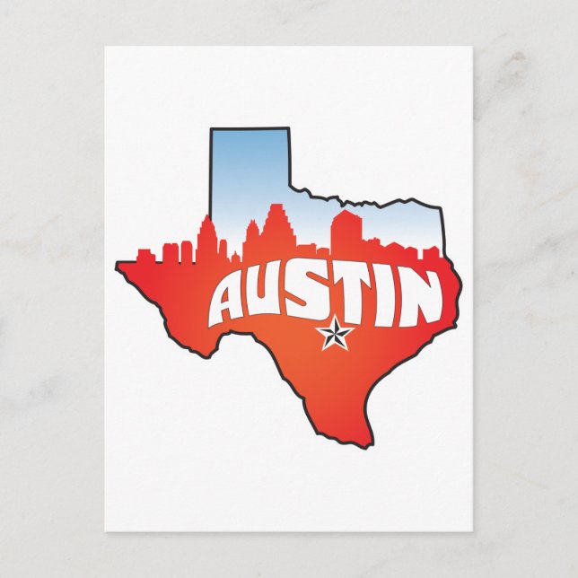 Postal Austin Texas Cityscape (Anverso)