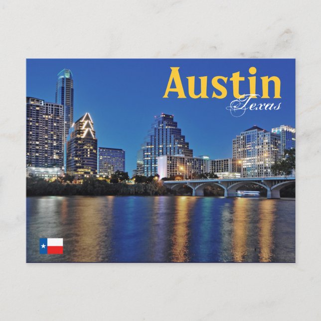 Postal Austin, Texas, EE.UU. (Anverso)