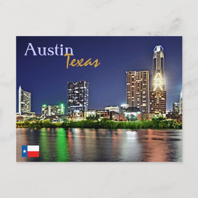 Postal Austin, Texas, EE.UU. (Anverso)