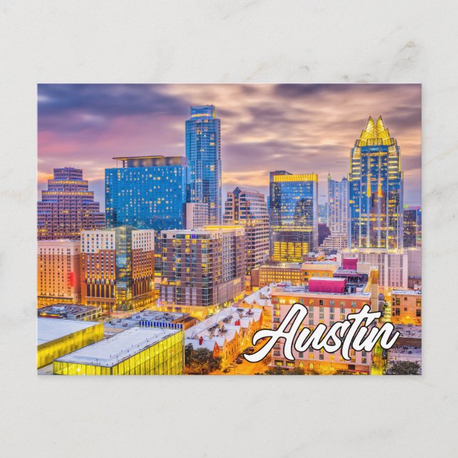 Postal Austin, Texas, Estados Unidos (Anverso)