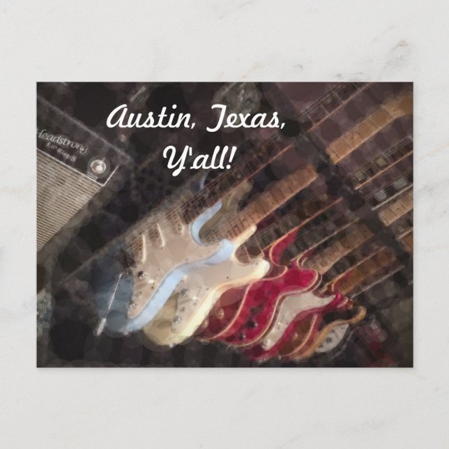 Postal Austin Texas Guitars Guitars (Anverso)