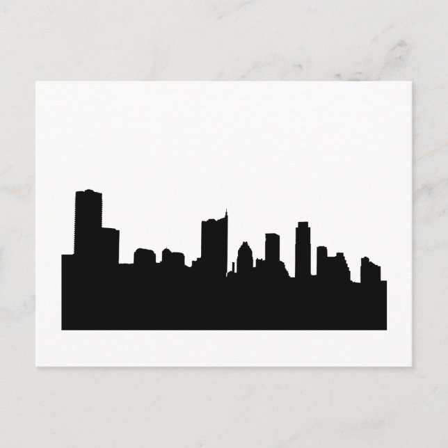 Postal Austin Texas Silhouette (Anverso)