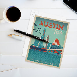 Postal Austin, TX - Puente de la Avenida del Congreso