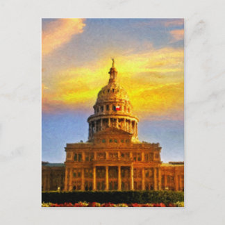 Postal Austin TX Sunset Postcard