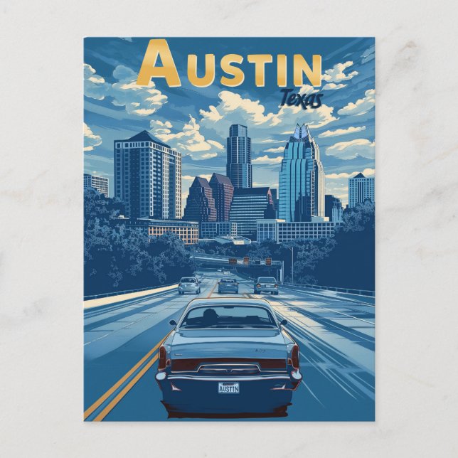 Postal Austin - Viajes Antiguos  (Anverso)