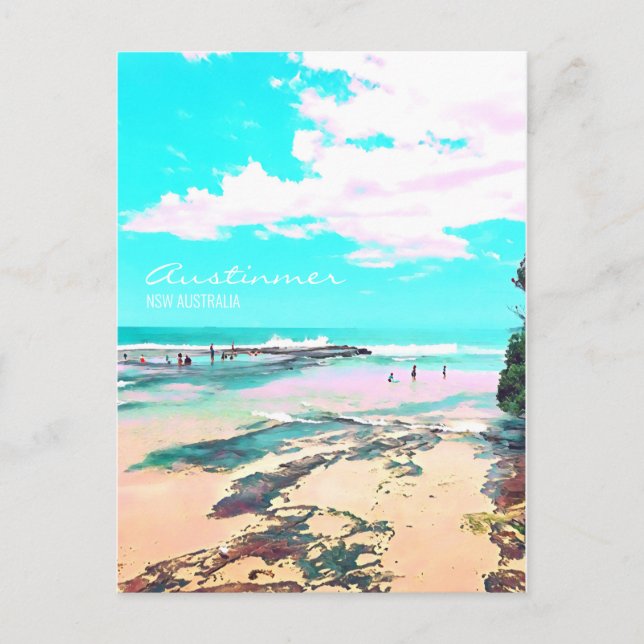 Postal Austinmer Beach NSW South Coast (Anverso)