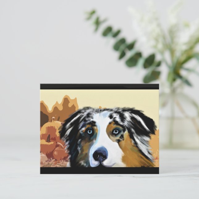 POSTAL AUSTRALAN SHEPHERD (Anverso de pie)