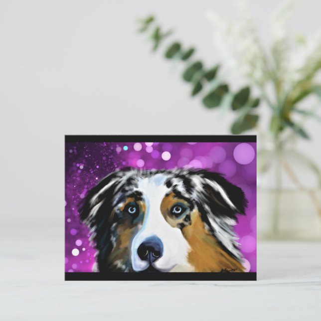 POSTAL AUSTRALAN SHEPHERD (Anverso de pie)