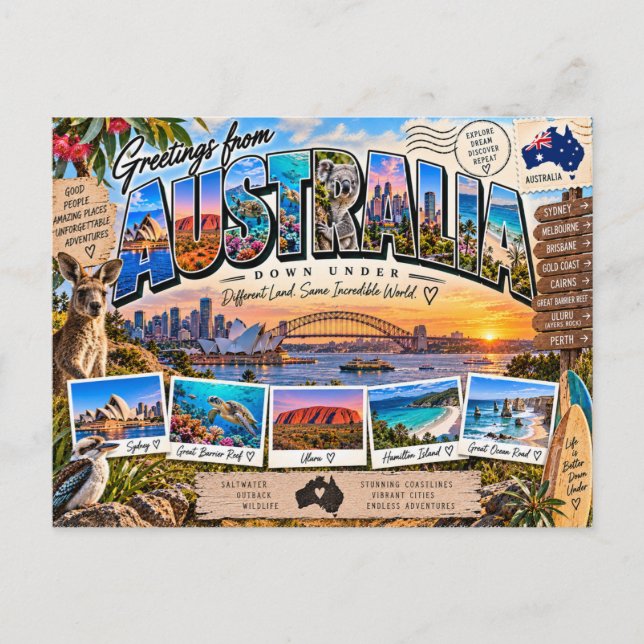 Postal Australia (Anverso)