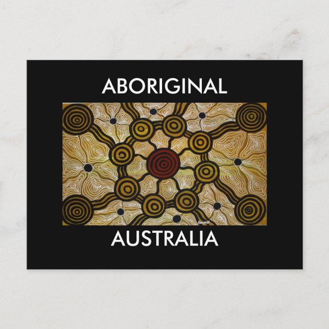 Postal Australia aborigen (Anverso)