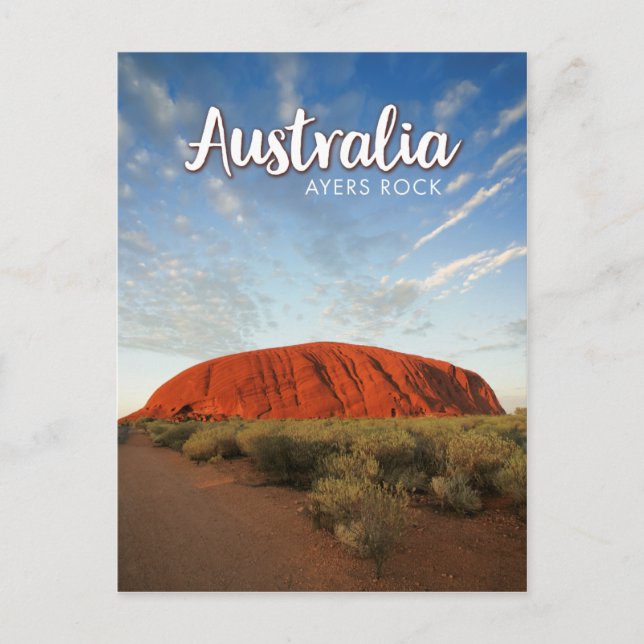 Postal australia ayers rock (Anverso)