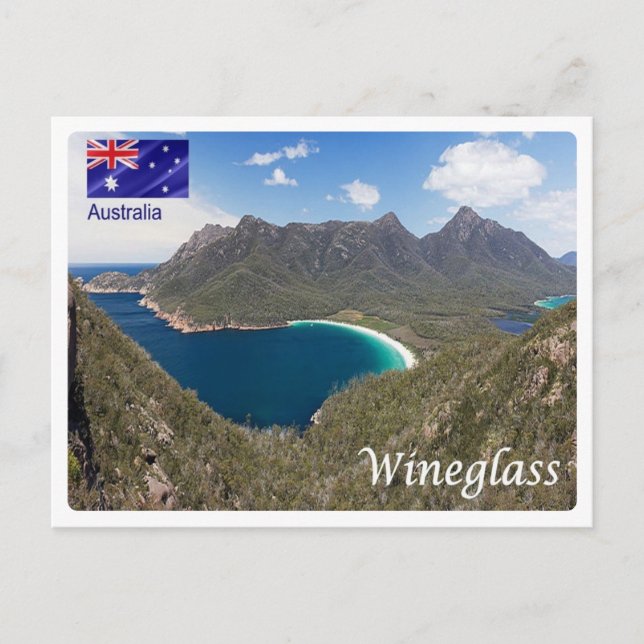 Postal Australia - Bahía Wineglass - (Anverso)