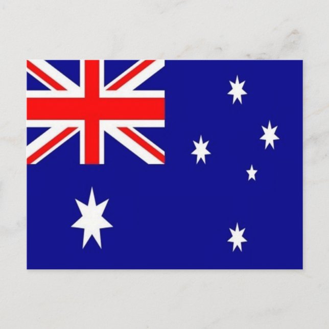 Postal Australia - Bandera australiana - (Anverso)