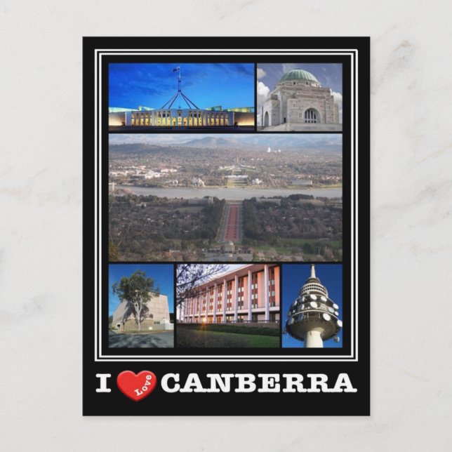 Postal Australia - Canberra - I Love - (Anverso)