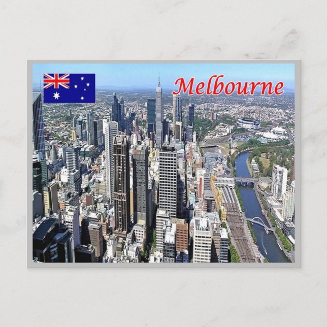 Postal Australia - Ciudad de Melbourne - (Anverso)
