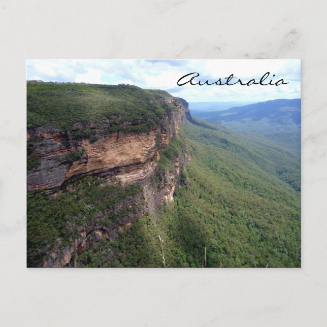 Postal australia de las montañas azules (Anverso)