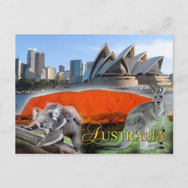 Postal Australia diversa (Anverso)