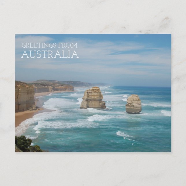 Postal Australia doce apóstoles (Anverso)