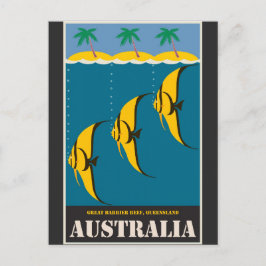 Postal Australia Gran Barrera de Arrecifes Viaje de Vinta