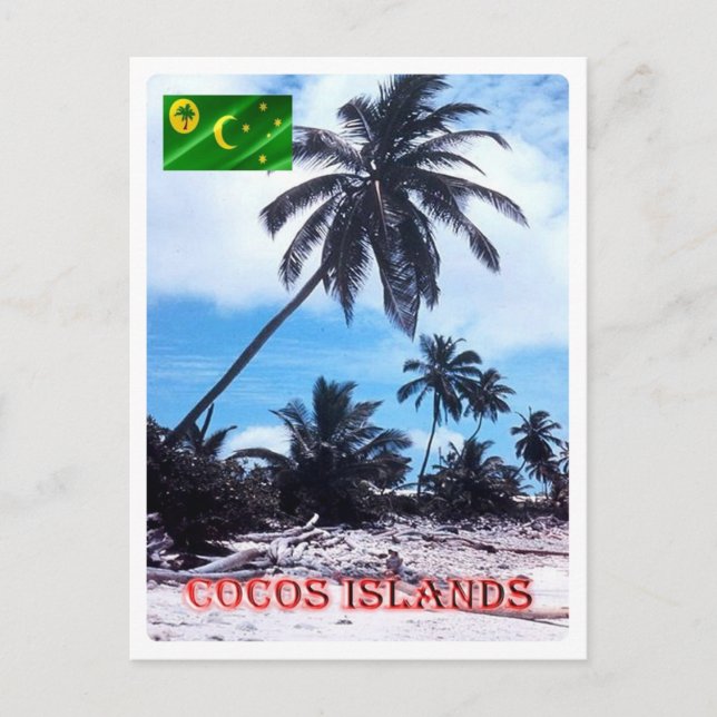 Postal Australia - Islas Cocos (Keeling) - Palmas - (Anverso)
