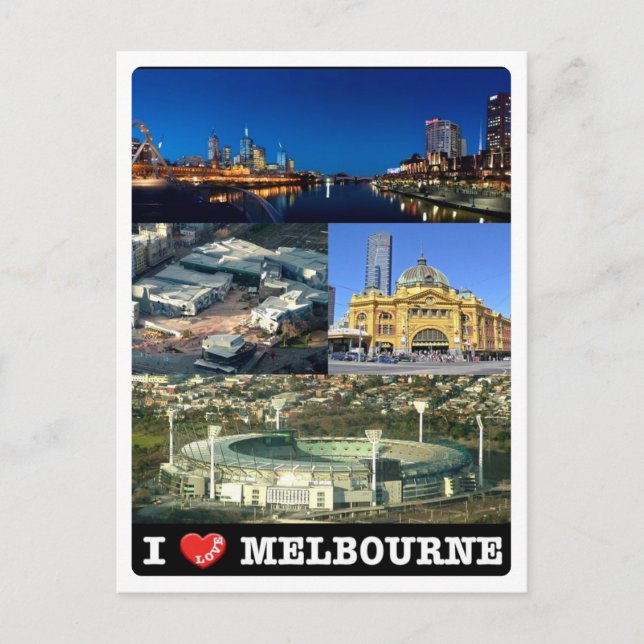 Postal Australia - Melbourne - Amo - (Anverso)