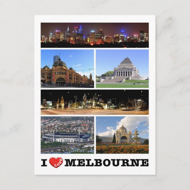 Postal Australia - Melbourne - Amo - (Anverso)